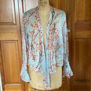 💙 Misguided Sheer floral top 💙